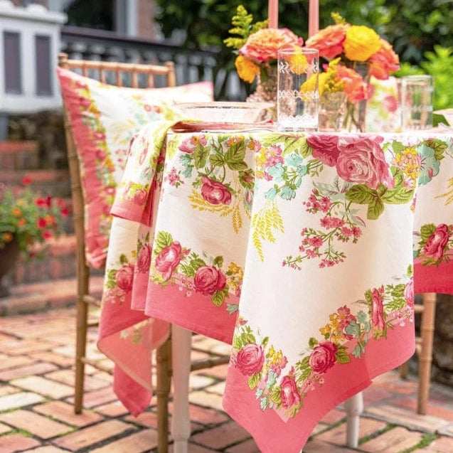 Marion Coral Tablecloth