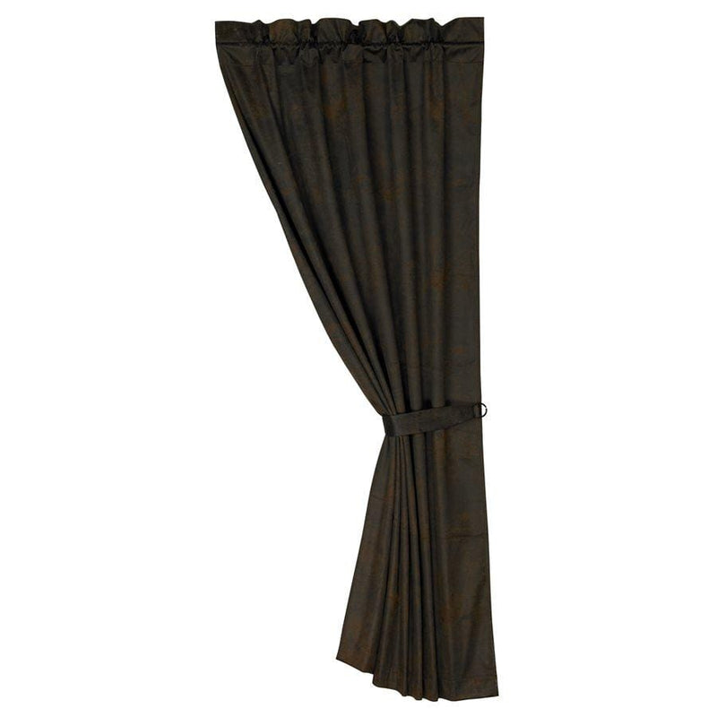 Faux Leather 84" Curtain Panel