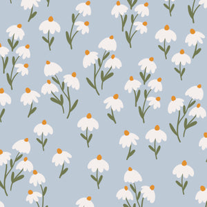 Coneflower Print Cotton Sheet Set