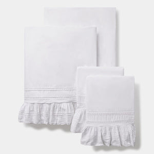 Prairie Crochet Ruffled Sheet Set