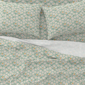 Daisy Print Cotton Sheet Set