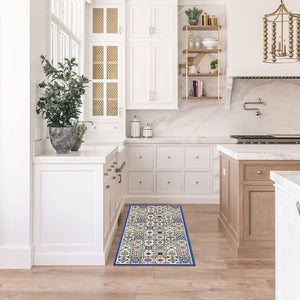 Spanish Tile Vinyl Floor Mat