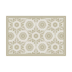 Sand Flower Vinyl Floor Cloth/Mat 2ft x 3ft