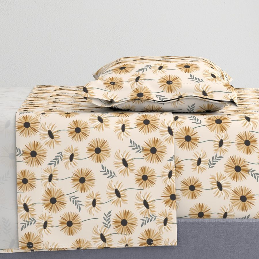 Hippie Flowers Cotton Sheet Set