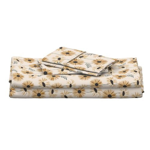 Hippie Flowers Cotton Sheet Set