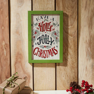 Holly Jolly Christmas Wall Sign