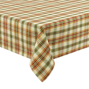 Lemon Pepper Plaid Tablecloth
