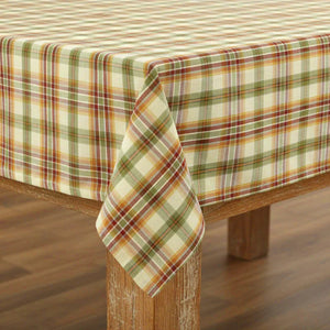 Lemon Pepper Plaid Tablecloth