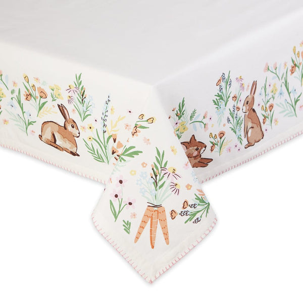 Spring Bunny Hop Tablecloth - Retro Barn Country Linens