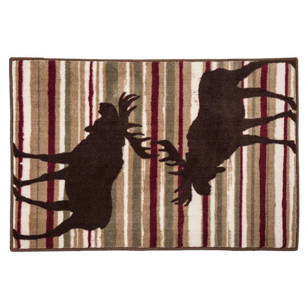 Moose Stripe Latex Backed Kitchen/ Bath Rug