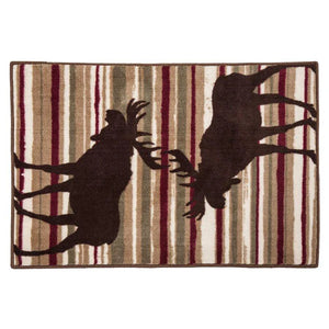 Moose Stripe Latex Backed Kitchen/ Bath Rug
