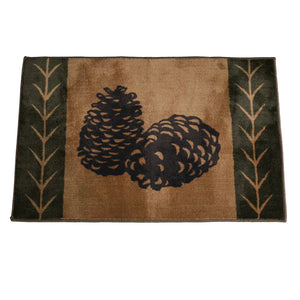 Pine Cone Latex Backed Kitchen/ Bath Rug