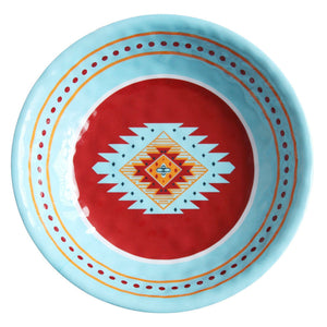 Southwest Motif 14PC Melamine Dinnerware Set