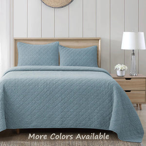 Stonewashed Cotton Gauze Quilt Set