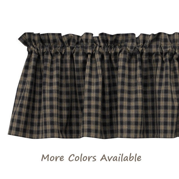 Sturbridge Plaid Valance in Black