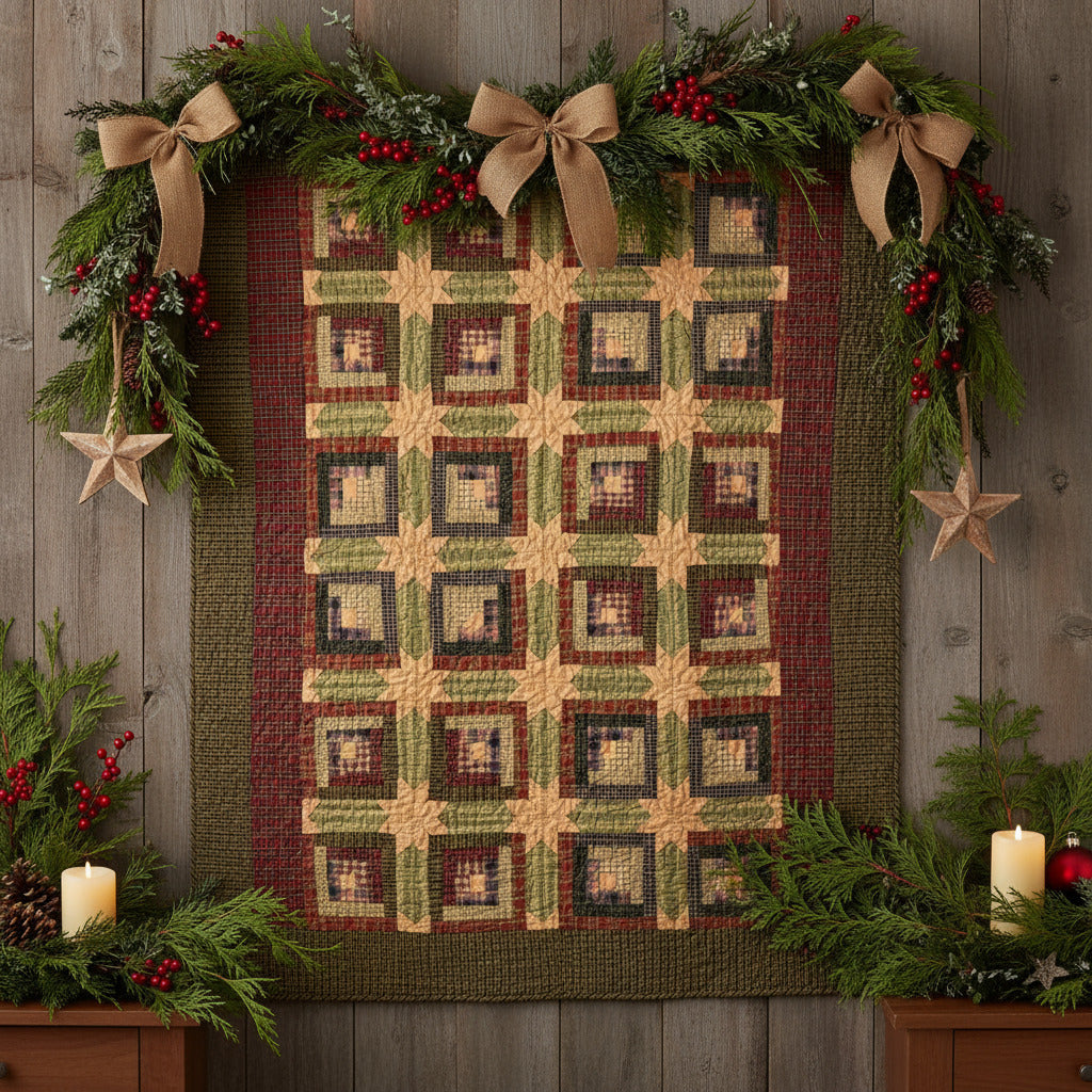 Tea Cabin Quilted Throw / Wallhanging