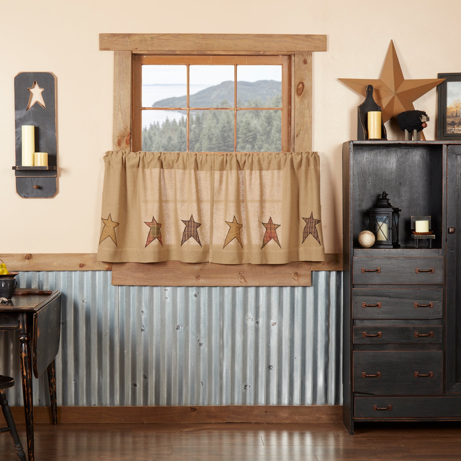 Country Style Curtains - Retro Barn Country Linens