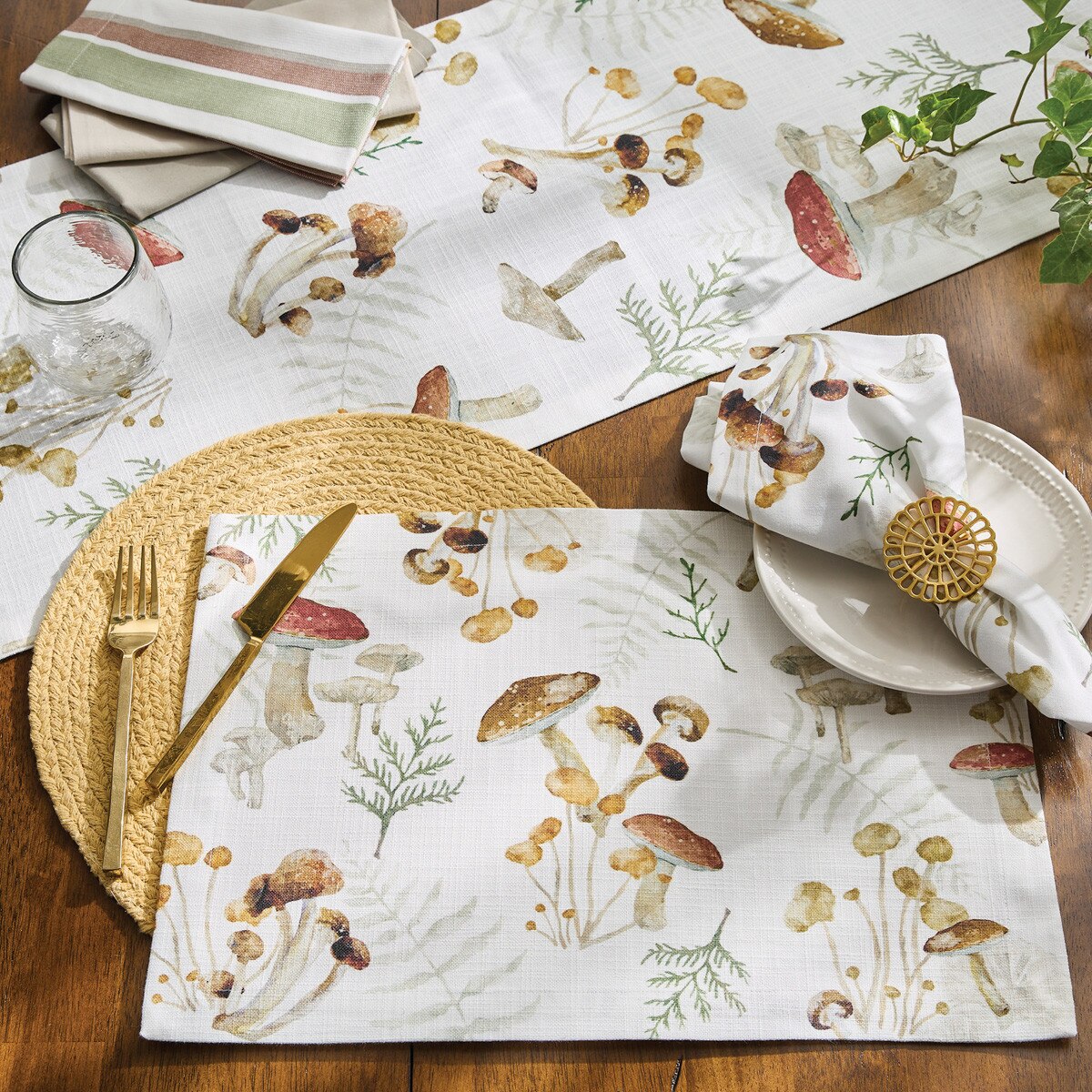 Wild Mushrooms Placemat Set of 4