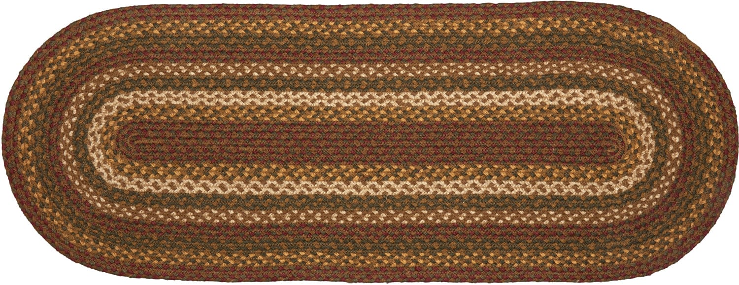 VHC Brands Tea Cabin Braided Jute Table Runner