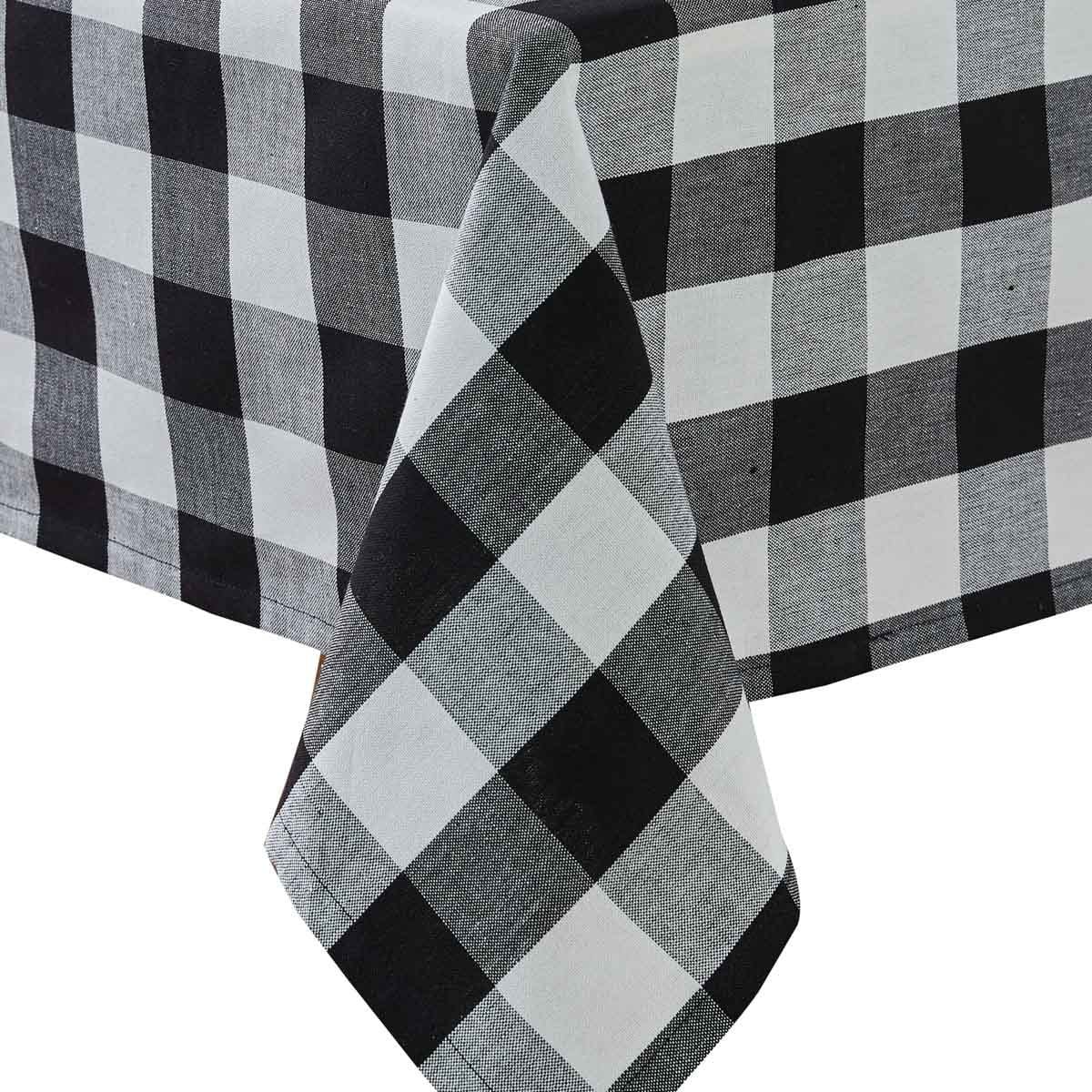 Wicklow Black Check Tablecloth