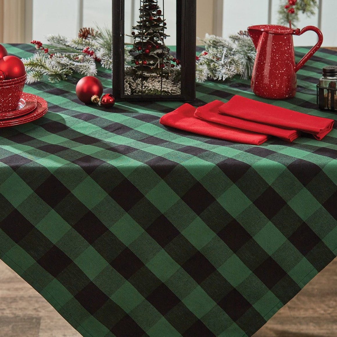 Wicklow Forest Check Tablecloth