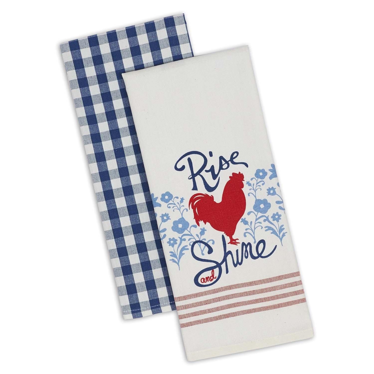 Rise and Shine Dish Towel Set - Retro Barn Country Linens