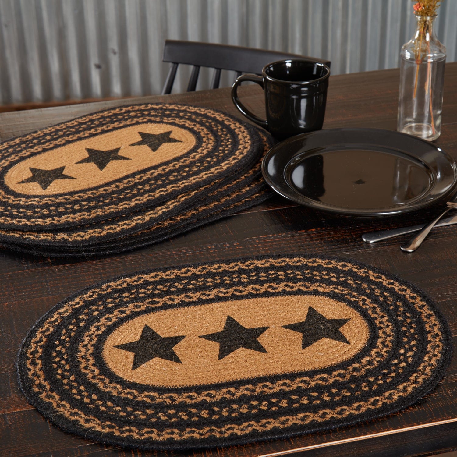 Farmhouse Star Jute Placemat Set of 6