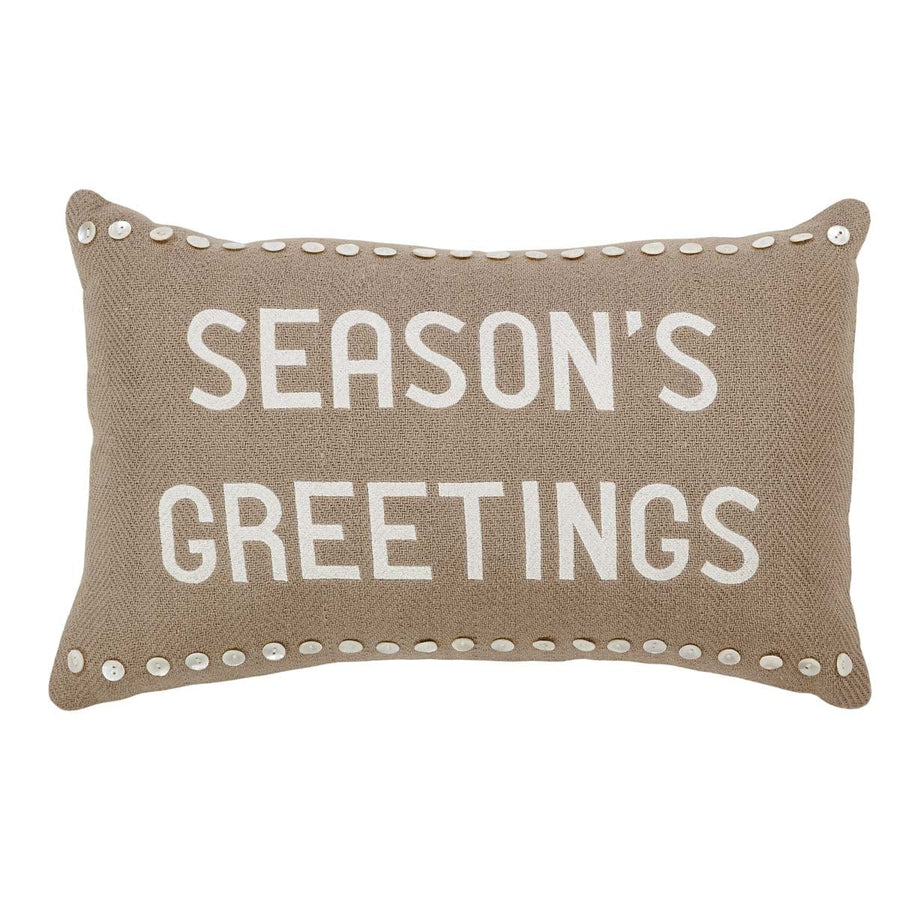 Pearlescent Season's Greetings Pillow