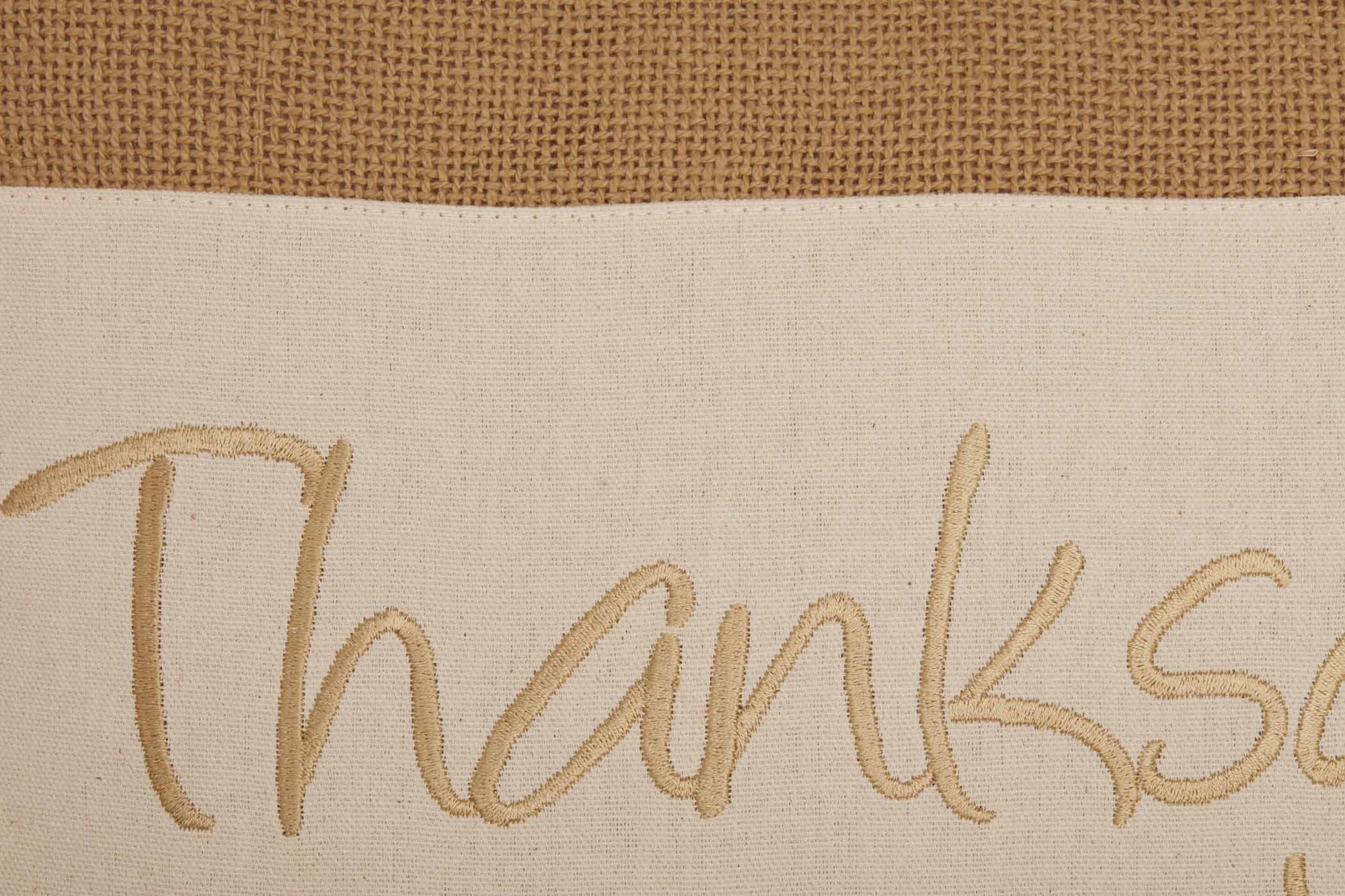 Thanksgiving Embroidered Pillow