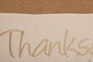 Thanksgiving Embroidered Pillow