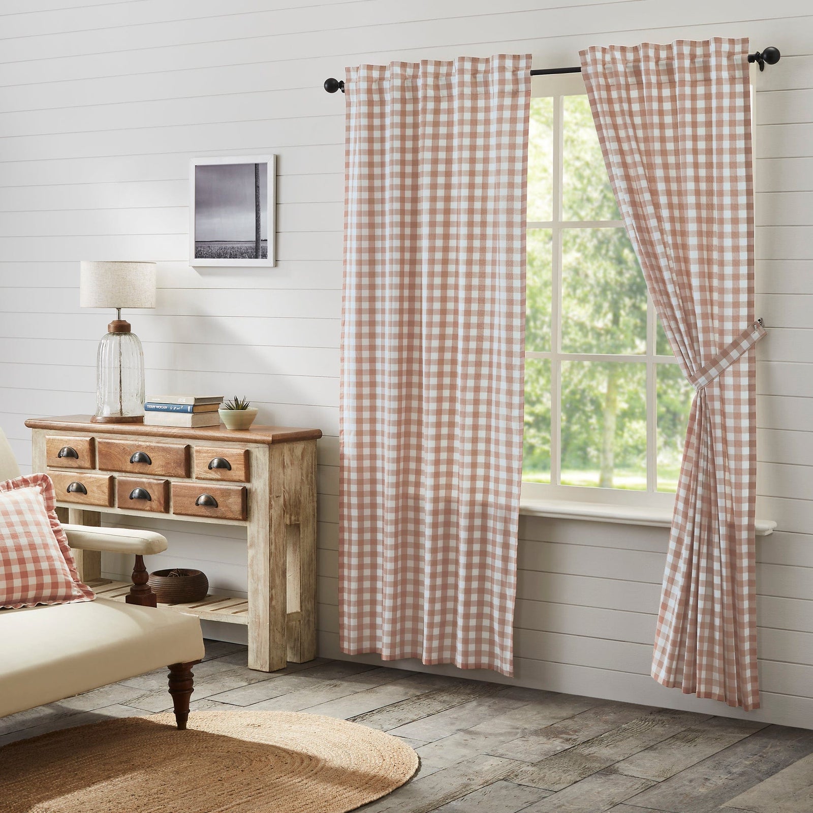 Annie Buffalo Check 84" Panel Set - Portabella