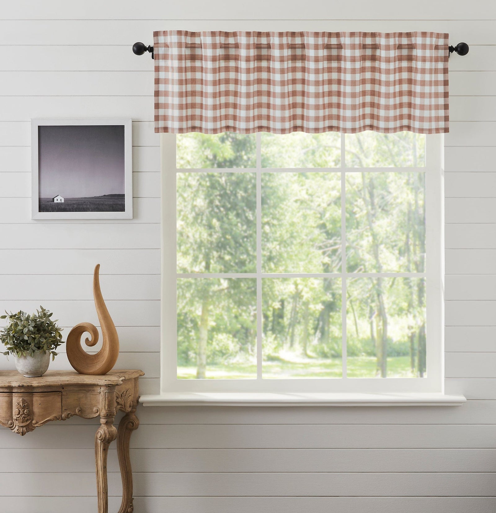Annie Buffalo Check Valance - Portabella