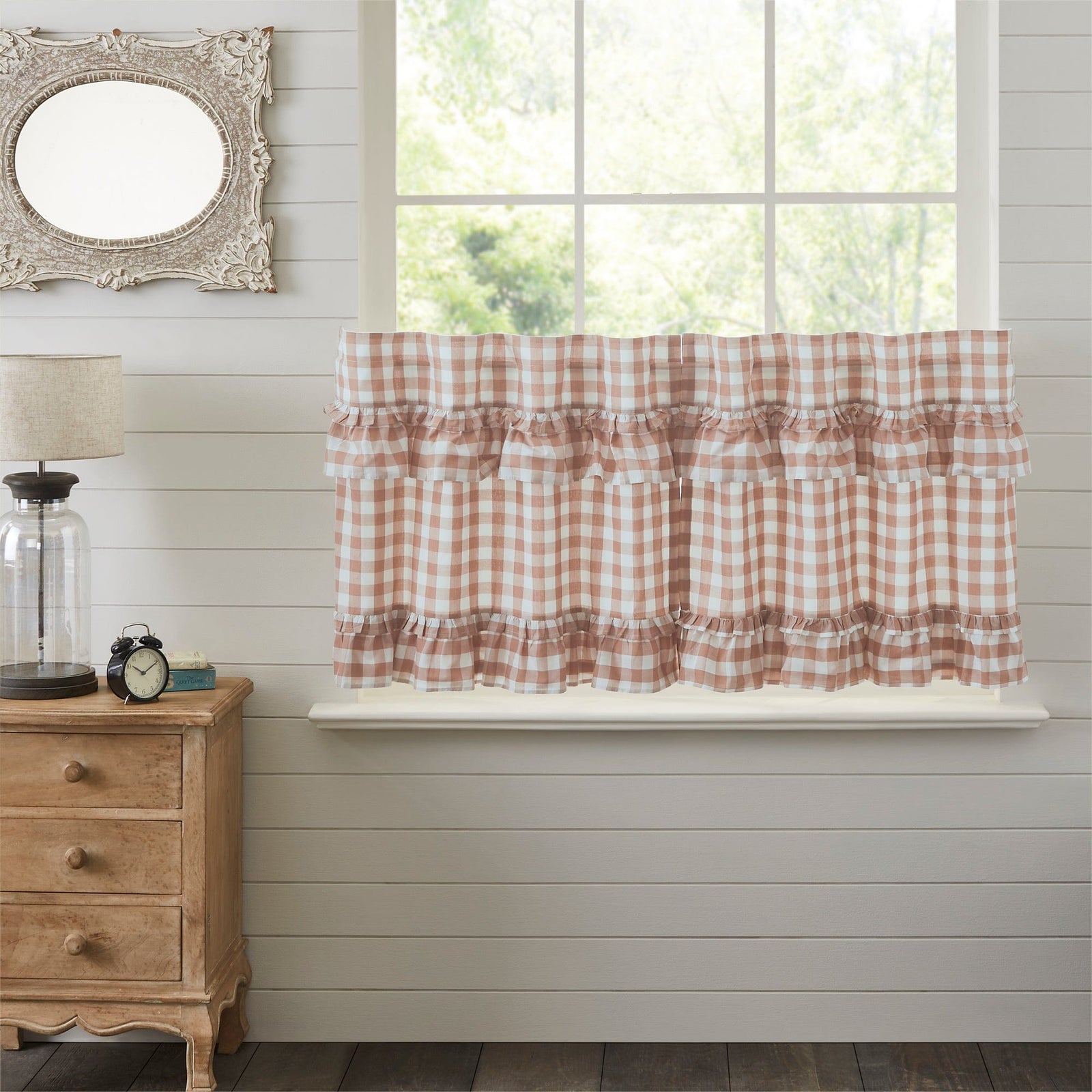 Annie Buffalo Check Ruffled Tier Set - Portabella