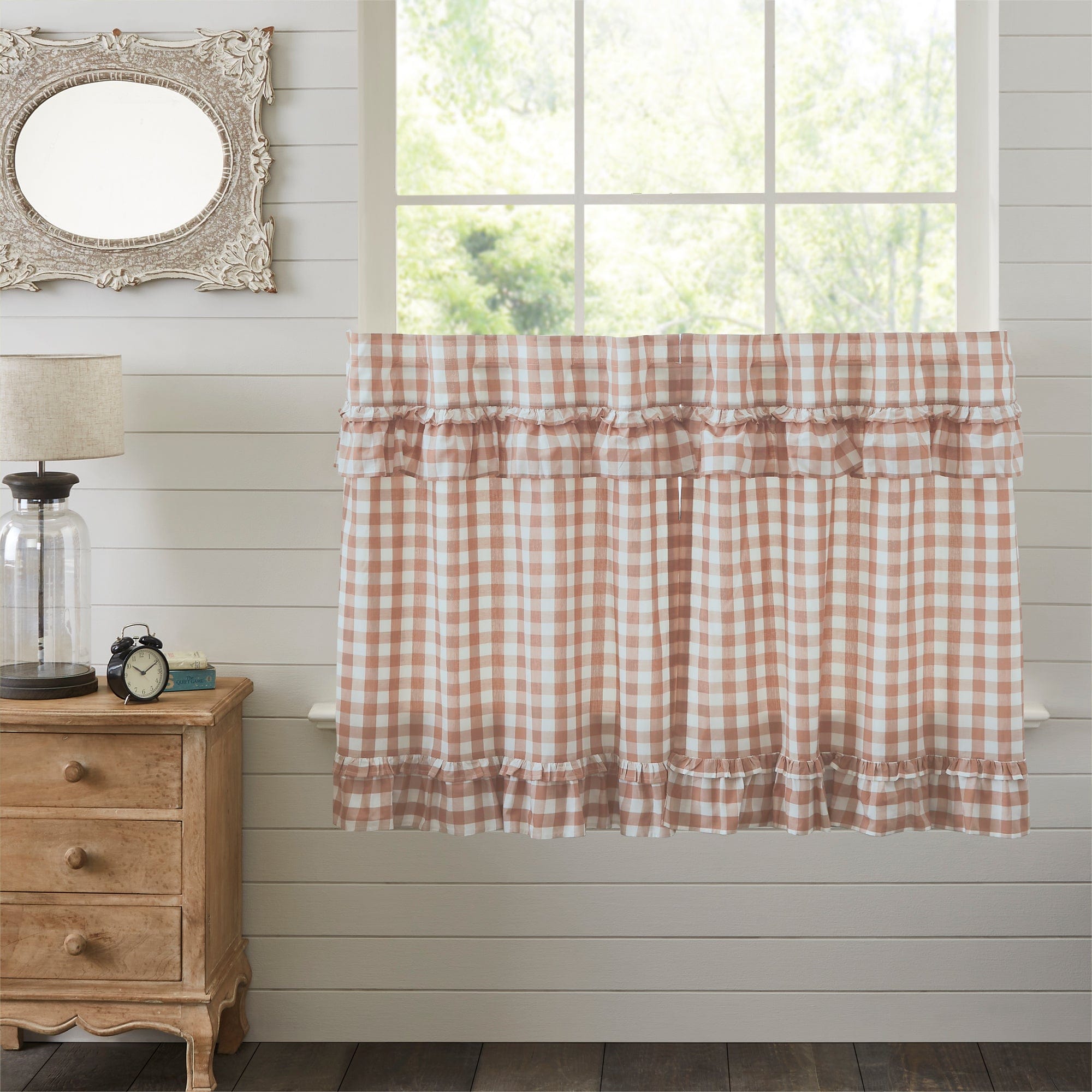 Annie Buffalo Check Ruffled Tier Set - Portabella