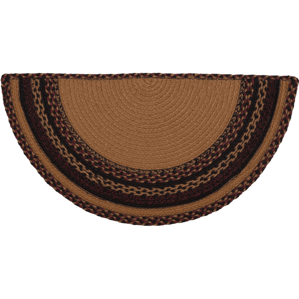Heritage Farms Half Circle Crow Jute Rug - Retro Barn Country Linens