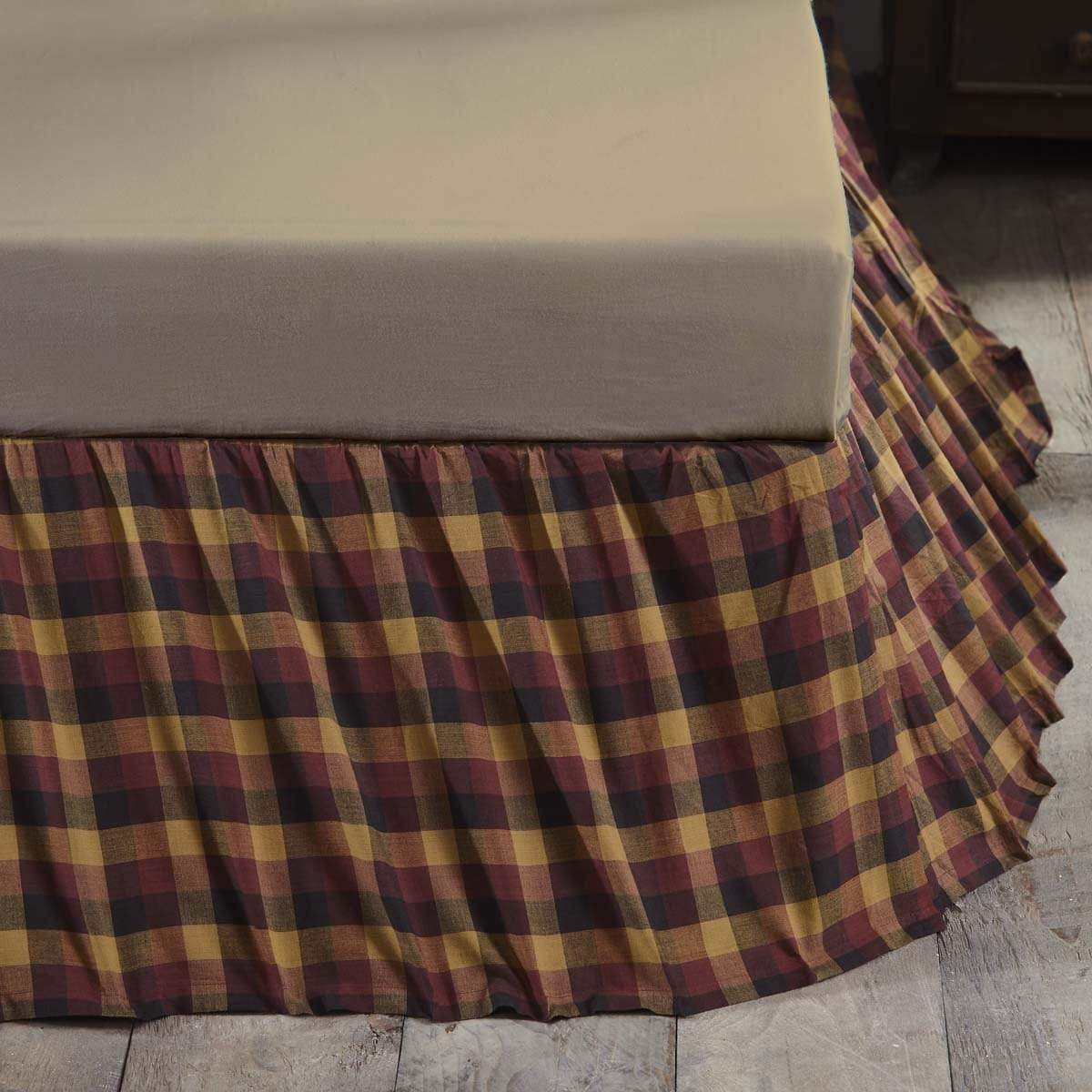 Primitive Check Bedskirt 16"