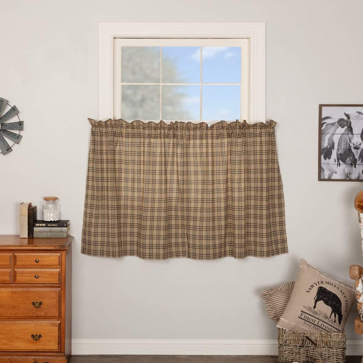 Sawyer Mill Charcoal Plaid Tier Set