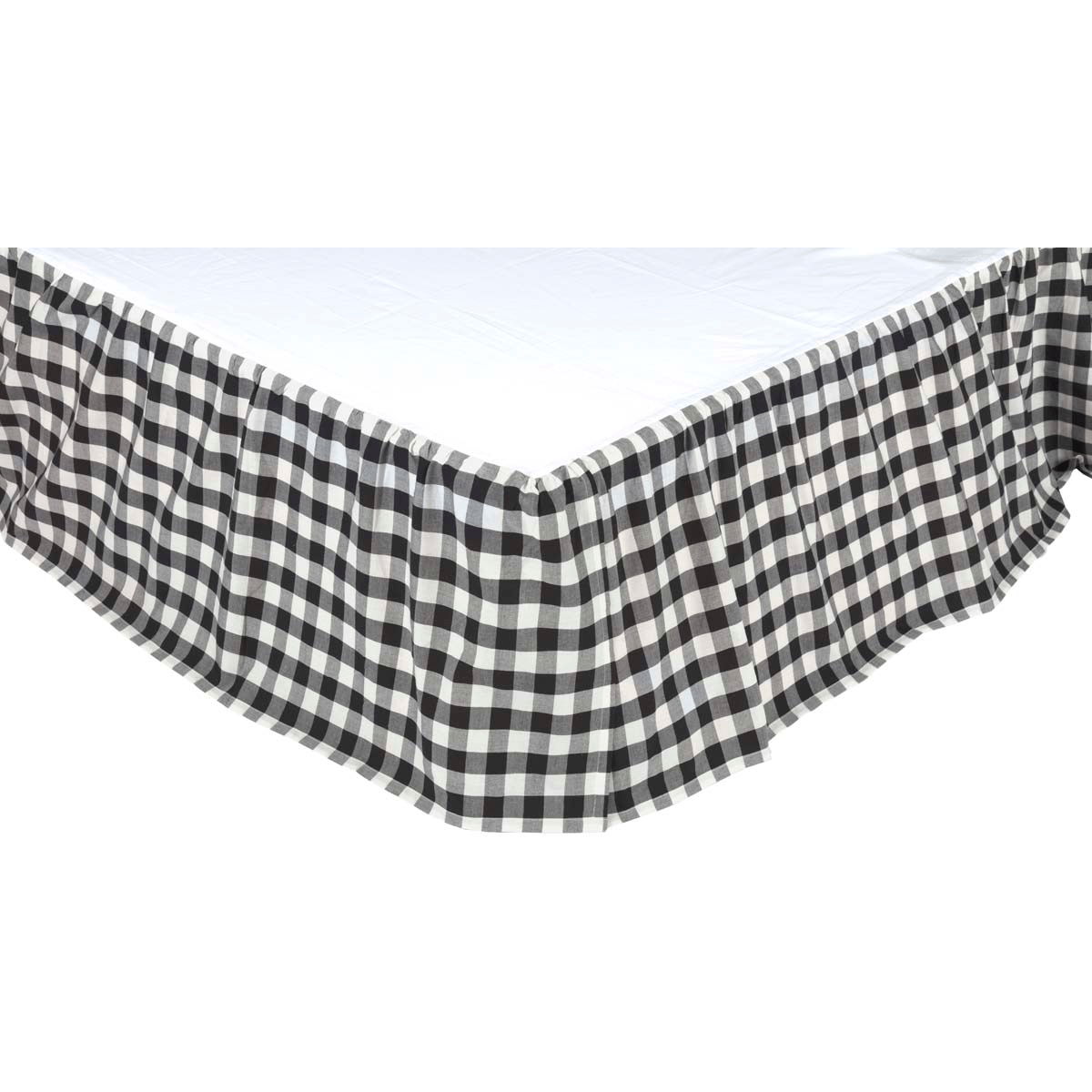 Annie Buffalo Check Bedskirt - Black