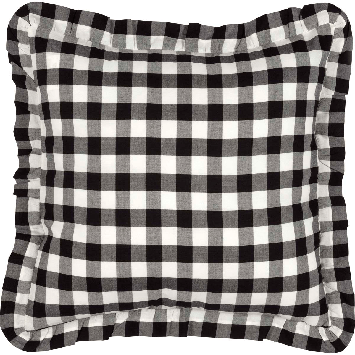 Annie Buffalo Check Pillow - Black