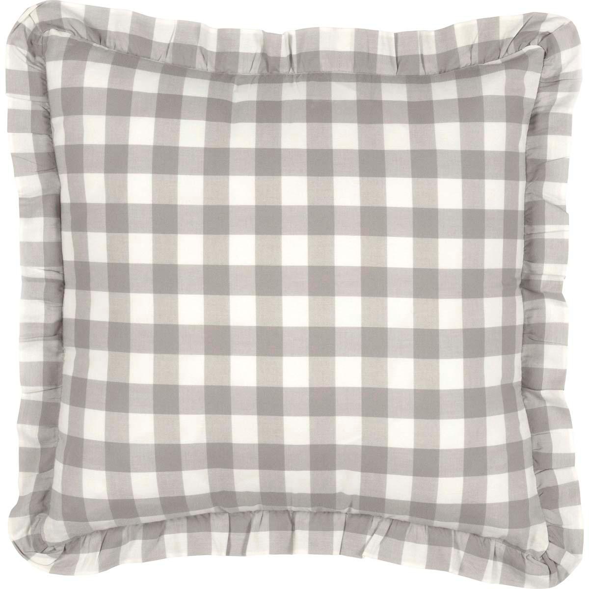 Annie Buffalo Check Pillow - Grey