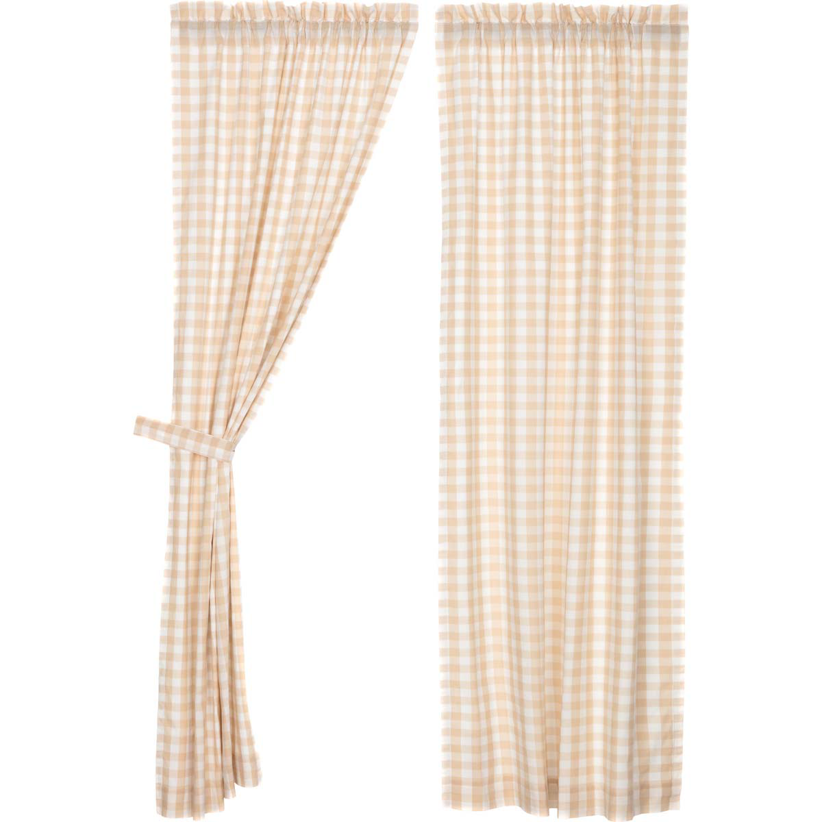 Annie Buffalo Check 84" Panel Set - Tan