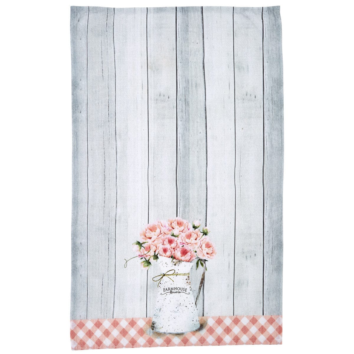 Farmhouse Peonies Dishtowel