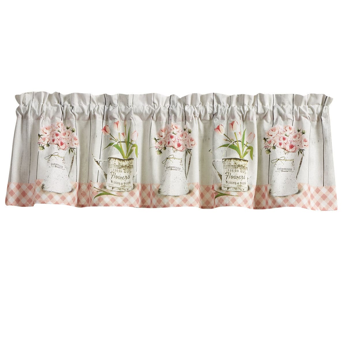 Farmhouse Peonies Valance