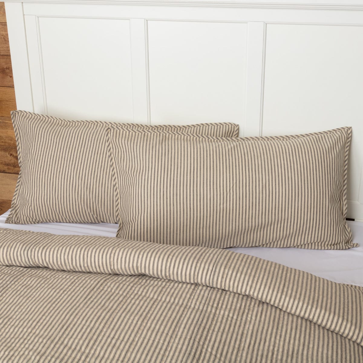 Sawyer Mill Charcoal Ticking Stripe Pillow Sham