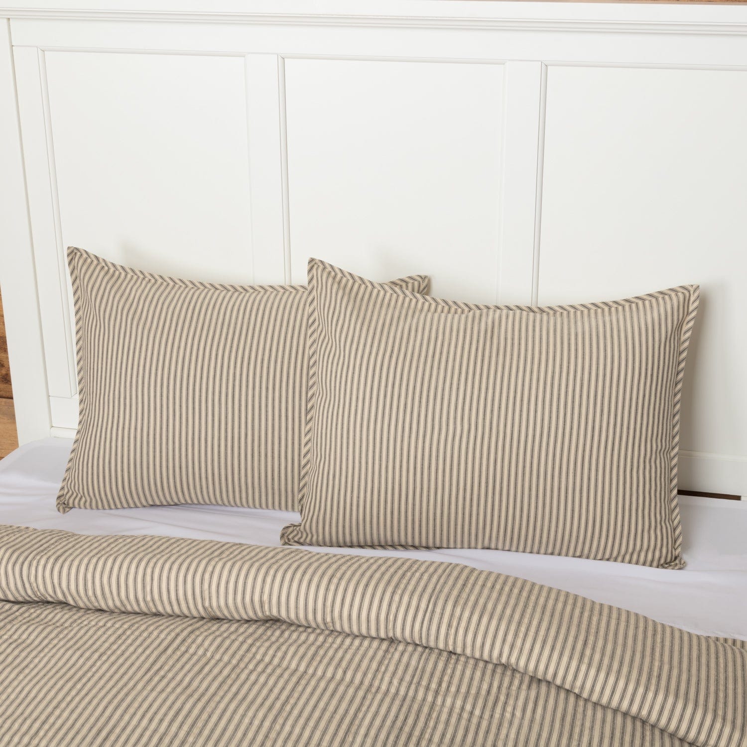 Sawyer Mill Charcoal Ticking Stripe Pillow Sham