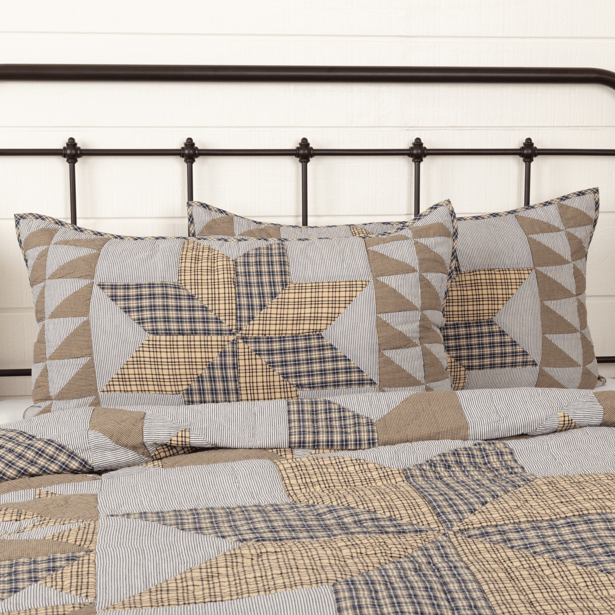 Dakota Star Farmhouse Blue Pillow Sham