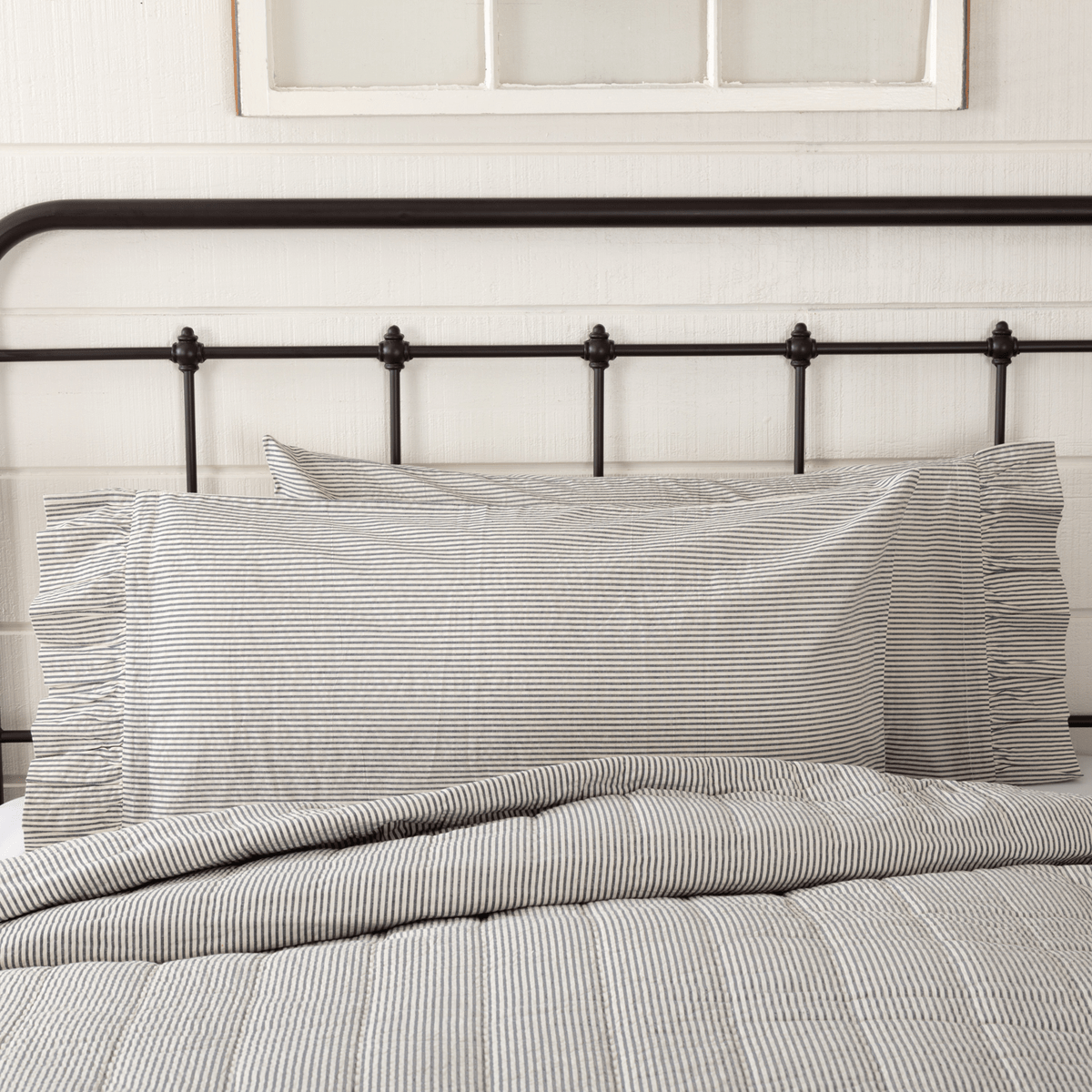 Hatteras Ticking Stripe Pillow Case Set