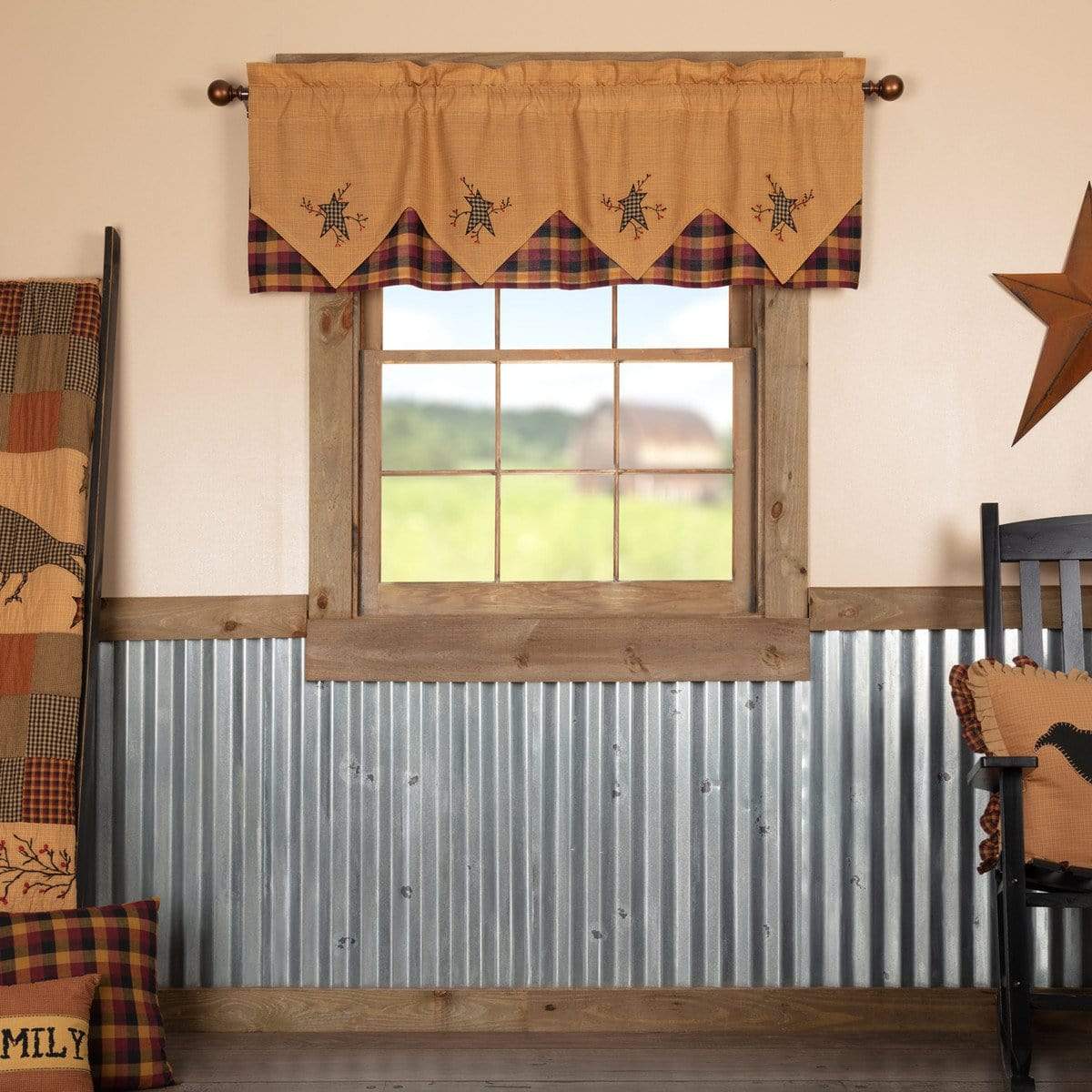 Heritage Farms Layered Valance