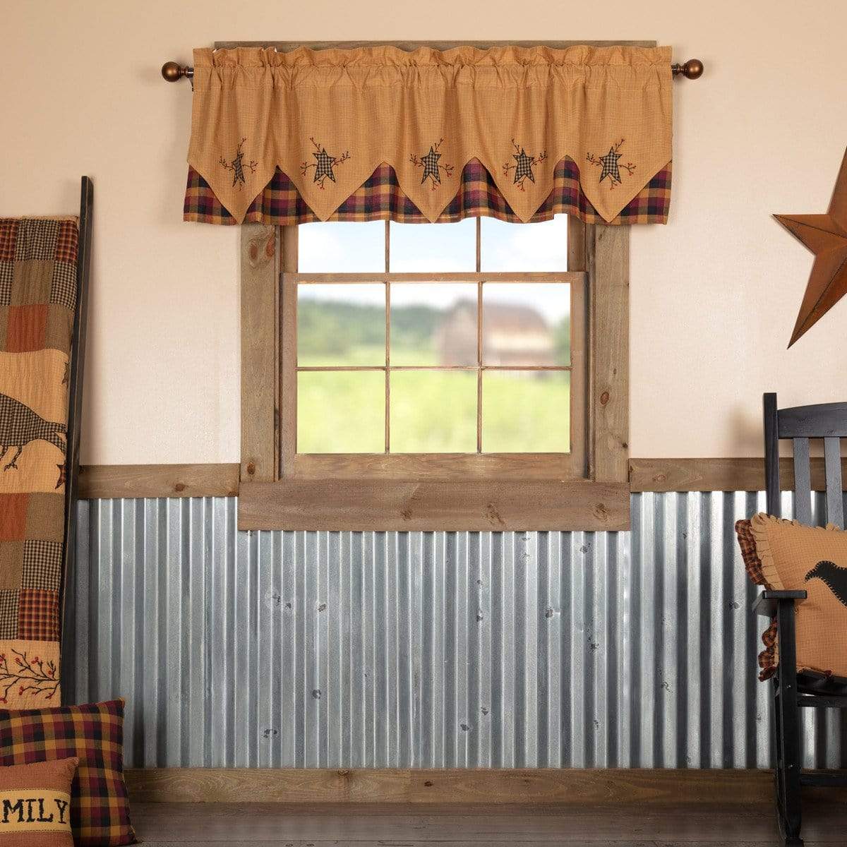 Heritage Farms Layered Valance