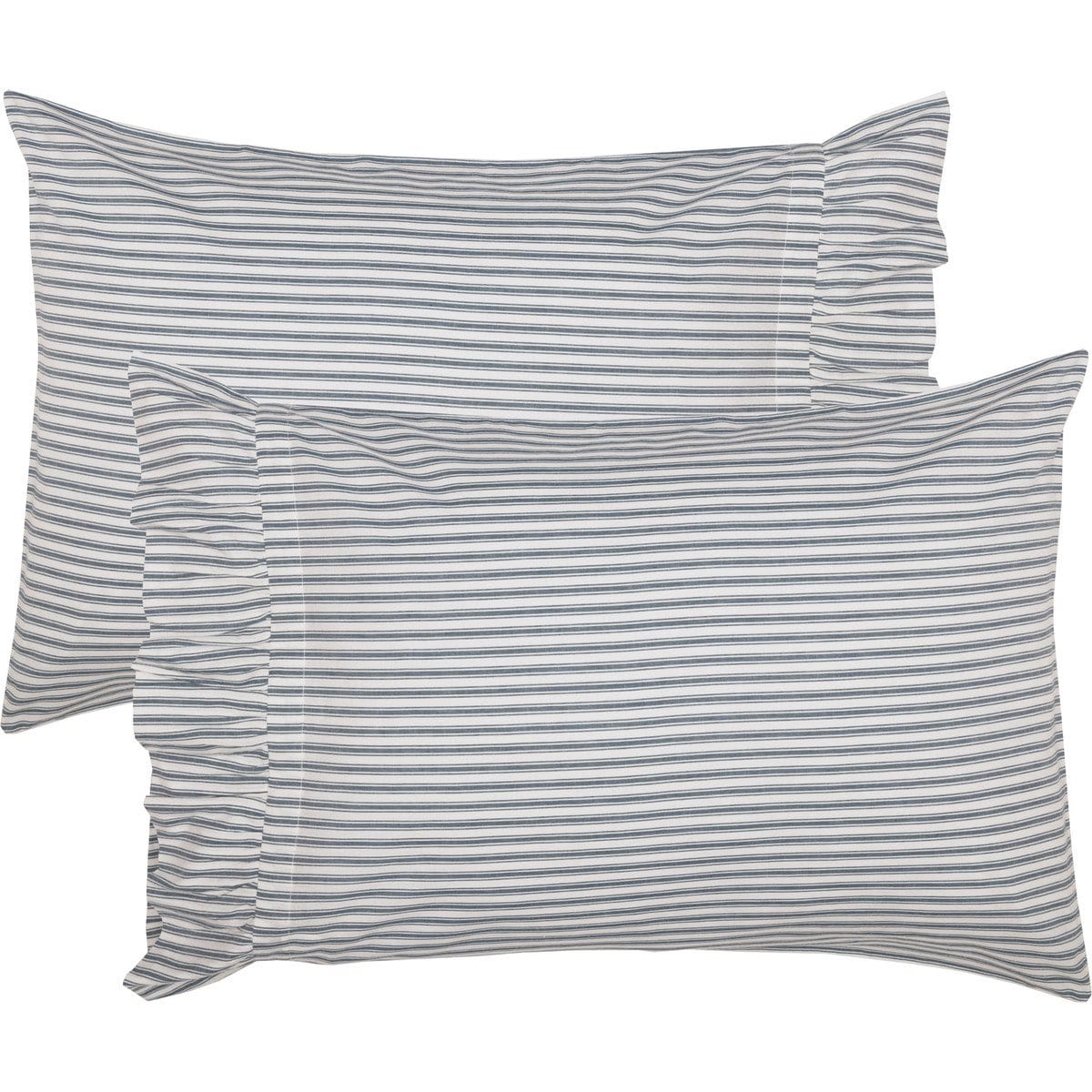 Sawyer Mill Blue Ticking Stripe Pillow Case Set